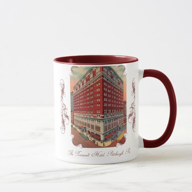 Roosevelt Hotel Vintage Café Mug (Droite)