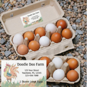 Rooster Custom Eggs Sticker