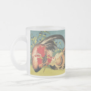 Rooster Family Fine Art Mug