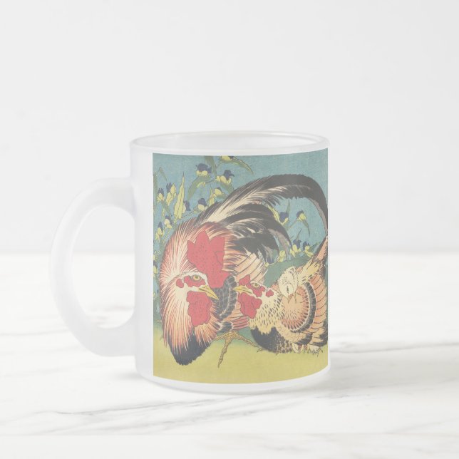 Rooster Family Fine Art Mug (Gauche)