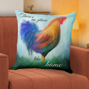 Rooster peint en Beaux-Arts Coussin personnalisé