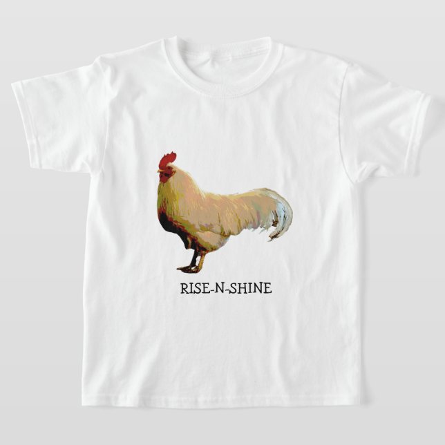 ROOSTER RISE-N-SHINE PHOTO ENFANTS UNISEX T-SHIRT (Poser)