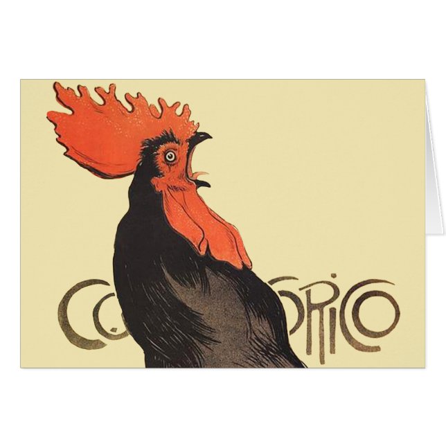 Rooster Steinlen Cocorico (Devant horizontal)