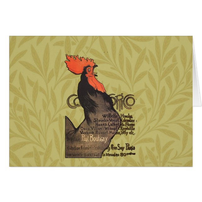 Rooster Steinlen Cocorico (Devant horizontal)