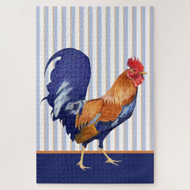 Rooster Stripes Puzzle (Vertical)