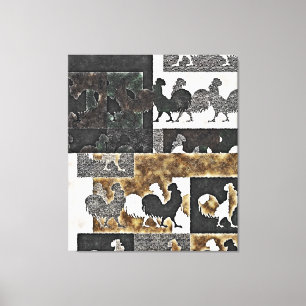 ROOSTER VINTAGE #2 - Toile enroulée