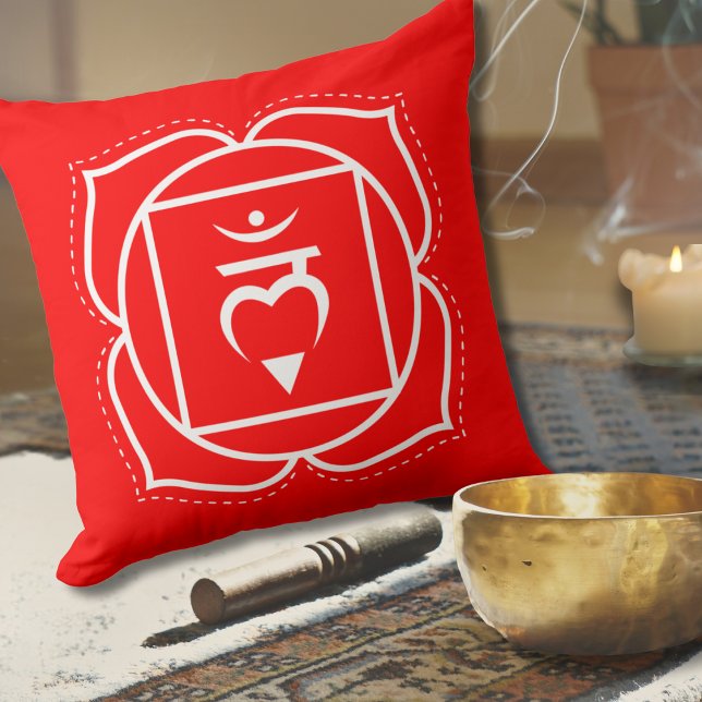 Root Chakra | Muladhara | Coussin rouge de méditat (Créateur téléchargé)
