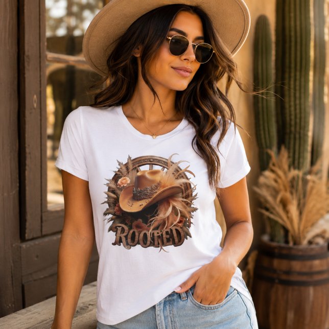 Rooted Vintage Western Cowboy Hat Floral Boho  (Créateur téléchargé)