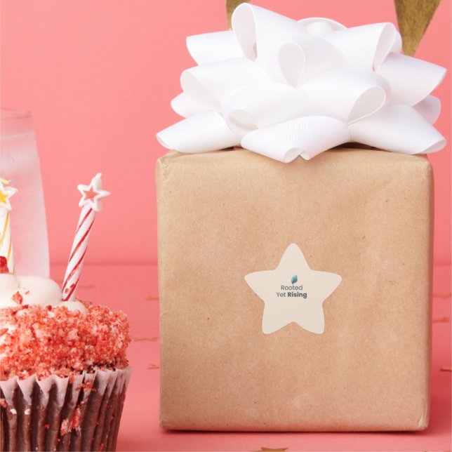 Rooted Yet Rising Minimal Motivational Sticker (Fête)