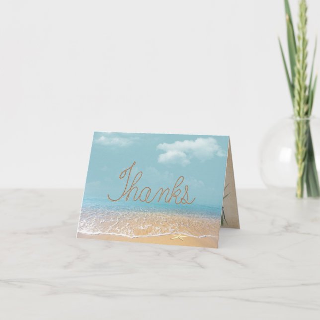 Rope MERCI texte sur la plage (Devant)