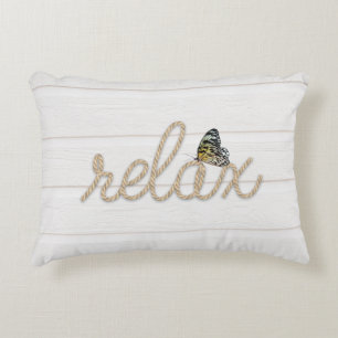 Rope Relax Texte avec Coussin d'accentuation papil