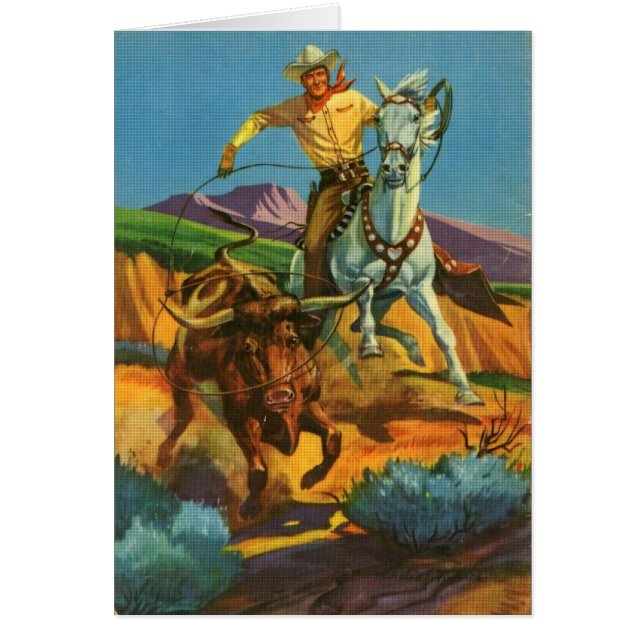 Roping un boeuf (Devant)