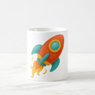Roquette colorée - Aquarelle Conception de Mug d'e