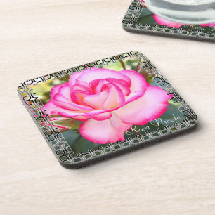 Rosa Nicole [Ensemble de Dessous de verre en plast