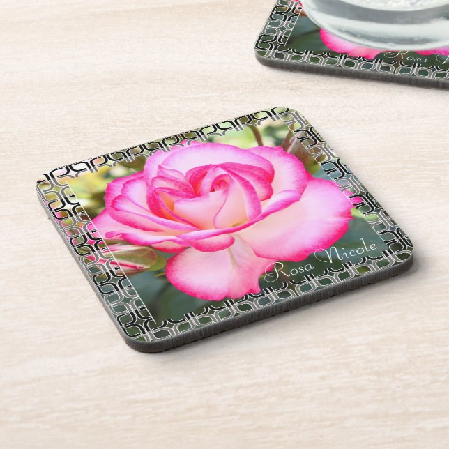Rosa Nicole [Ensemble de Dessous de verre en plast (Côté gauche)