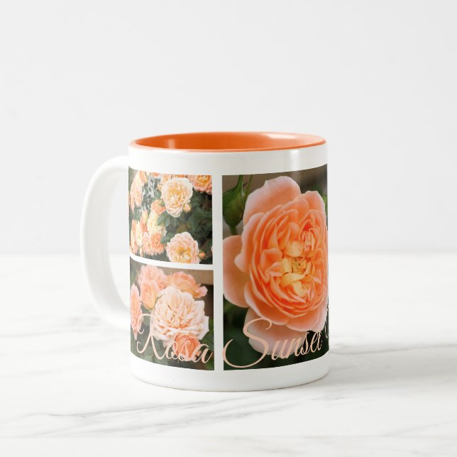 Rosa Sunset Memory：Two‐tone Mug (Devant gauche)