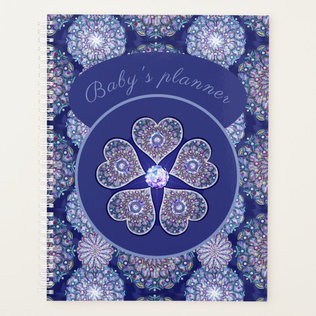 Rosace bleu ou rouge pour bébé&enfant (Devant)