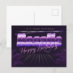 Rosalie Prénom Anniversaire de la carte postale