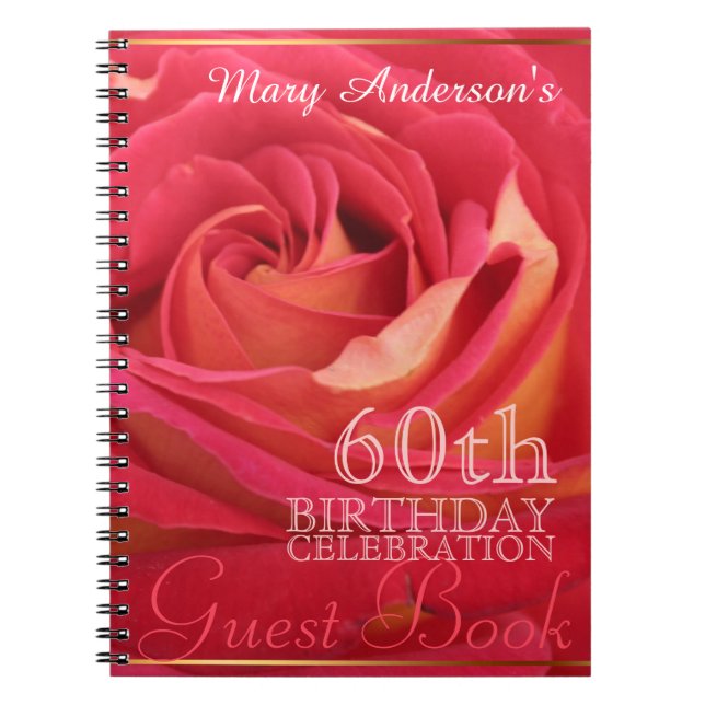 Rose 60e anniversaire Célébration sur mesure Livre (Devant)
