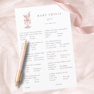 Rose A Tini Une Fille Jeux De Baby Shower Bébé Ane