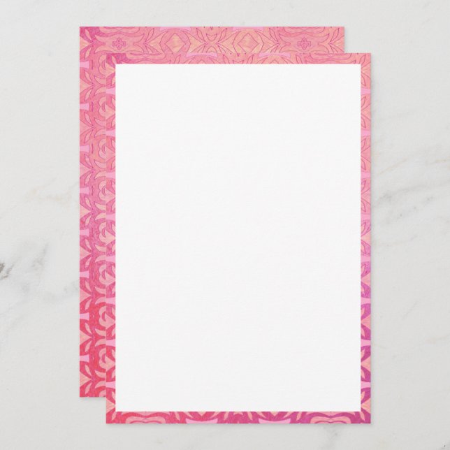 rose abstrait motif (Devant / Derrière)