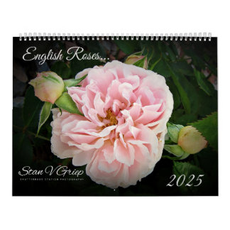 Rose Anglais 2025 Grand Wall Calendrier Par Stan