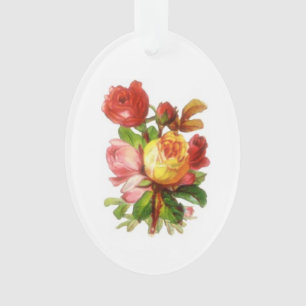 Rose anglais / Rose Victorian Christmas Orament