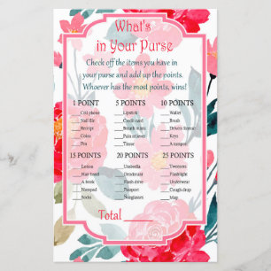 Rose aquarelle Qu'est-ce que votre sac à main