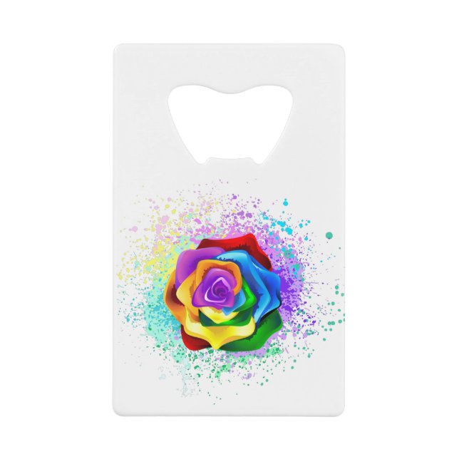 Rose arc-en-ciel coloré (Devant)