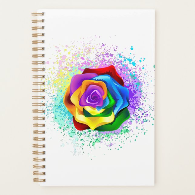 Rose arc-en-ciel coloré (Devant)