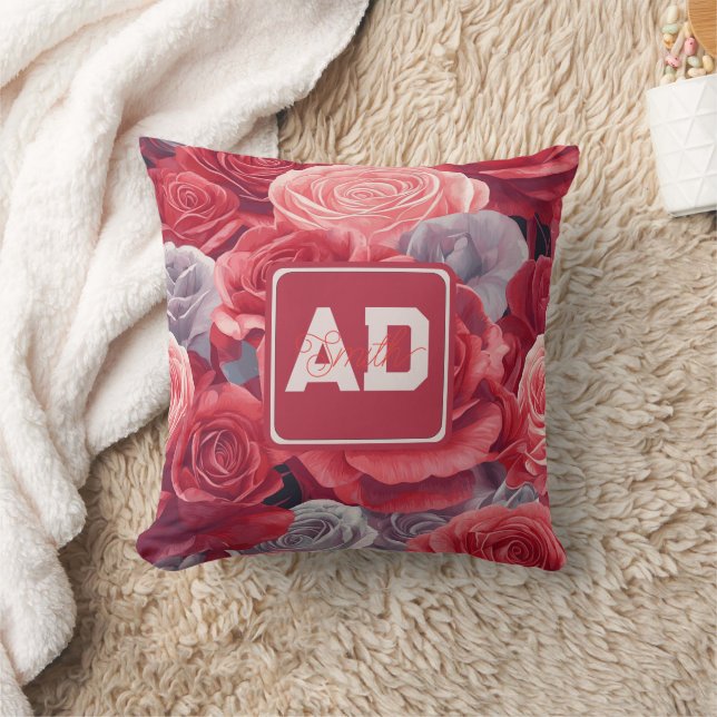Rose artistique audacieux Keepsaké Coussin (Couverture)