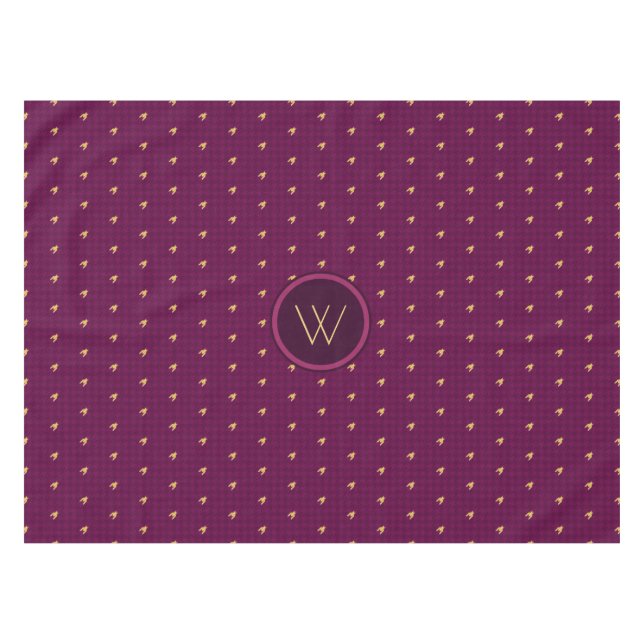 Rose avec or Accent Houndstooth Nappe (Devant (Horizontal))