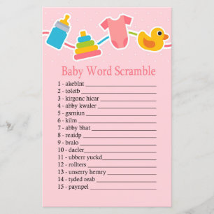 Rose Baby toys Baby word scrambule jeu