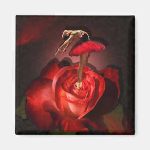 Rose Ballerina - Aimant