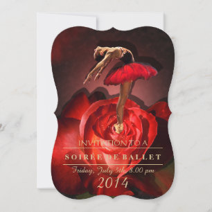 Rose Ballerina - Carte d'invitation