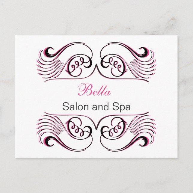rose blanc Chic Business Merci Cartes (Devant)