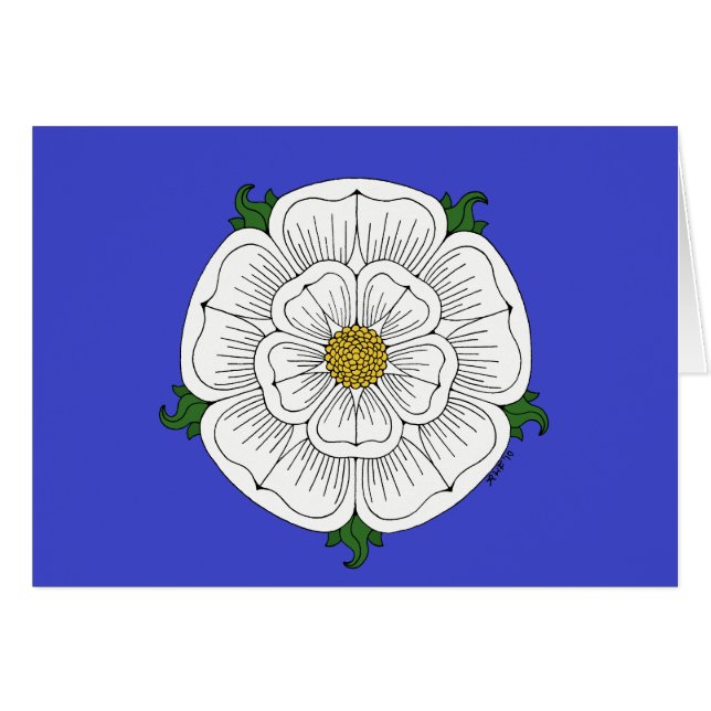 Rose blanc de carte de York (Devant Horizontal)