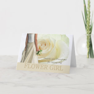 Rose blanc de demoiselle de honneur de Merci de