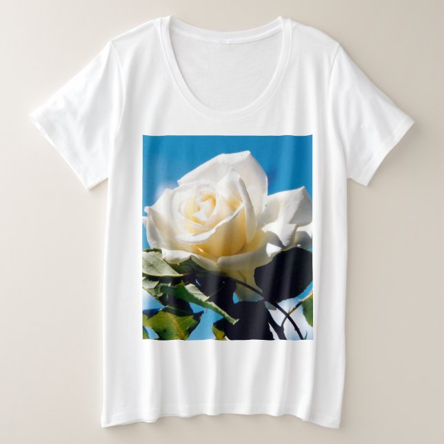 Rose blanche de Noël - Célébration de la vie (Design devant)