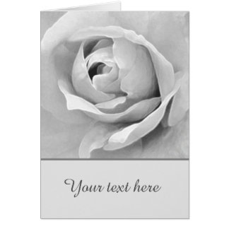 Rose blanche personnalisée