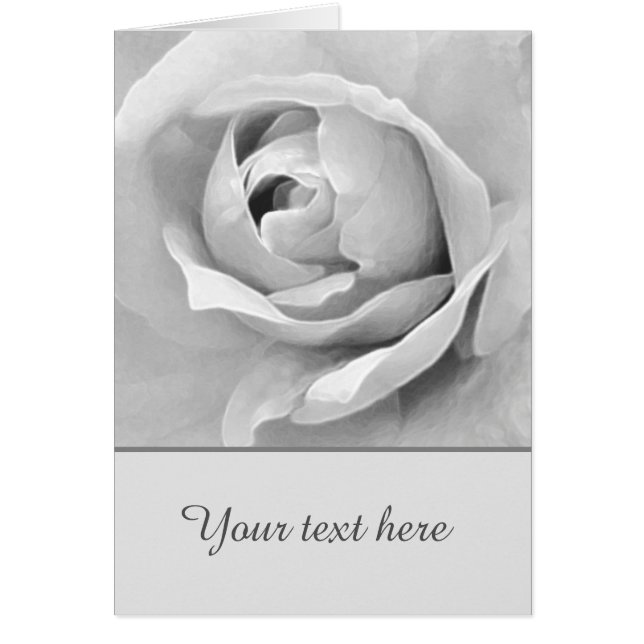 Rose blanche personnalisée (Devant)