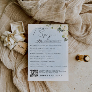 Rose Bleue et Blanche "I Spy" Jeu Mariage