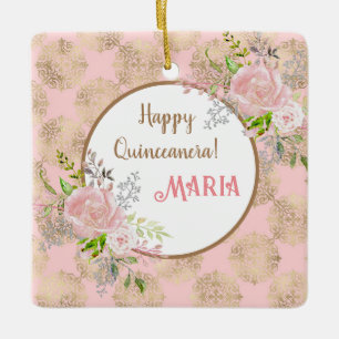 Rose Blush Quinceanera Ornement