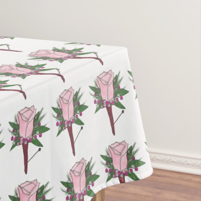 Rose Boutonniere Mariage Prom Fleur Nappe (In Situ)