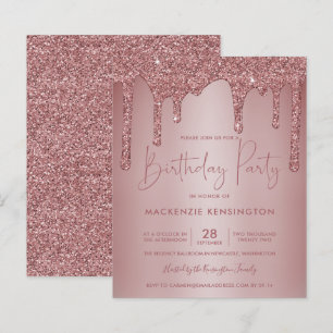 ROSE BUDGET Gold Sparkle Parties scintillant Drit