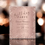 Rose Budget Parties scintillant or 10e anniversair<br><div class="desc">Célébrez dans le style sans casser la banque avec ce Budget Rose Gold Parties scintillant 10th Birthday Invitation. Dotée d'un design chatoyant de parties scintillant rose en or, cette invitation chic et abordable est parfaite pour une fête d'anniversaire glamour. Un choix élégant et élégant pour une étape spéciale, offrant luxe...</div>