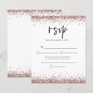 Rose Budget Parties scintillant or Script Mariage