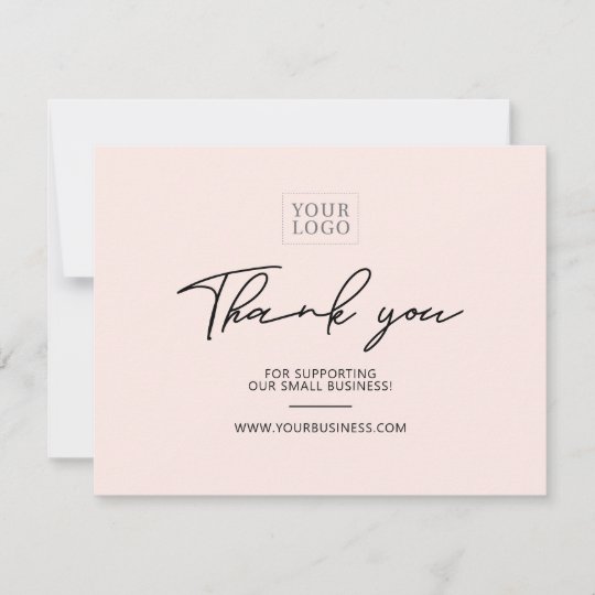 Unique personnalisé typographique "carte de remerciements." jour suivant post!