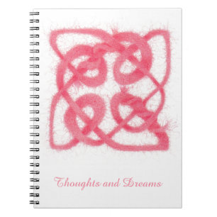 ROSE CELTIC KNOT 6.5x8.75 Carnet spiral