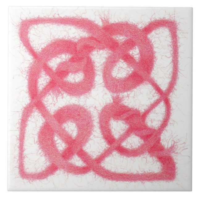 ROSE CELTIC KNOT 6" Carreaux en céramique (Devant)